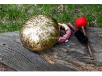 10-Inch Diameter Full Moon Singing Bowl – Hand-Hammered Tibetan Sound Healing Bowl from Nepal