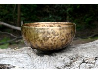 10-Inch Diameter Full Moon Singing Bowl – Hand-Hammered Tibetan Sound Healing Bowl from Nepal
