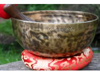 11-Inch Diameter Full Moon Singing Bowl – Hand-Hammered Tibetan Sound Healing Bowl from Nepal