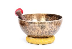 12-Inch Diameter Full Moon Singing Bowl – Large Hand-Hammered Head Therapy Bowl from Nepal