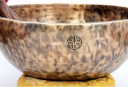12-Inch Diameter Full Moon Singing Bowl – Large Hand-Hammered Head Therapy Bowl from Nepal