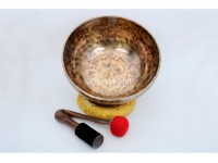 12-Inch Diameter Full Moon Singing Bowl – Large Hand-Hammered Head Therapy Bowl from Nepal