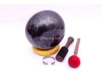 Handmade Tibetan Singing Bowl – Black & Gold Finish – Selectable Note