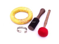 Handmade Tibetan Singing Bowl – Black & Gold Finish – Selectable Note