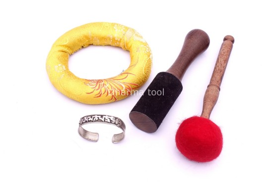 Handmade Tibetan Singing Bowl – Black & Gold Finish – Selectable Note