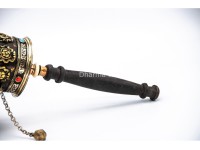 Eight Auspicious Symbol Tibetan Prayer Wheel