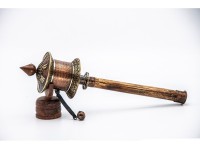 14 Inch Tibetan Mantra Prayer Wheel Handmade in Nepal