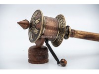 14 Inch Tibetan Mantra Prayer Wheel Handmade in Nepal