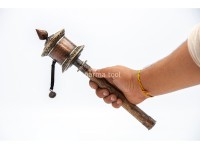 14 Inch Tibetan Mantra Prayer Wheel Handmade in Nepal