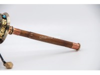 11-Inch Tibetan Mantra Prayer Wheel – Bamboo Handle