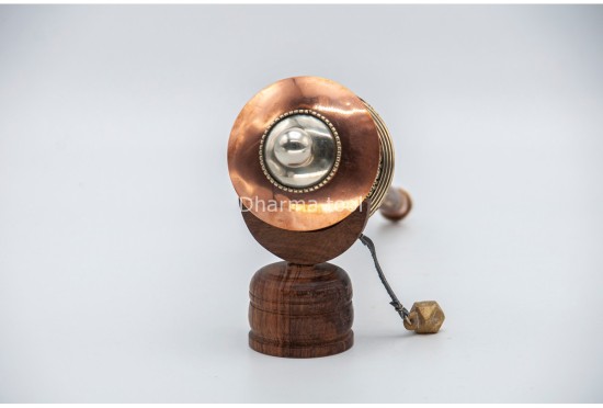 11-Inch Tibetan Mantra Prayer Wheel – Bamboo Handle