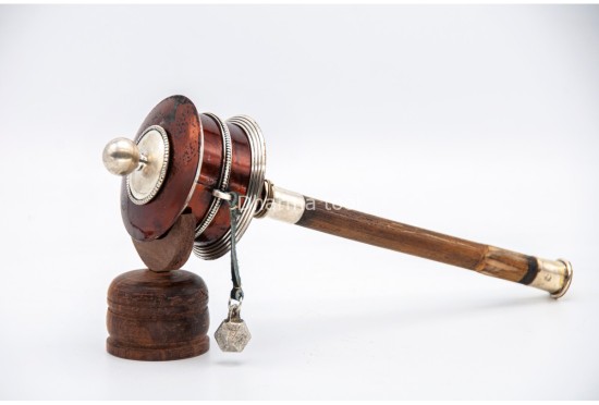 11 Inch Tibetan Mantra Prayer Wheel Handmade in Nepal