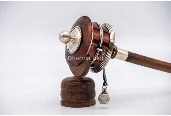 11 Inch Tibetan Mantra Prayer Wheel Handmade in Nepal