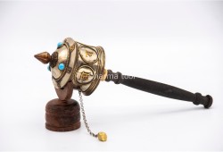 11 Inch Tibetan Mantra Prayer Wheel Handmade in Nepal