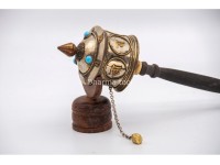 11 Inch Tibetan Mantra Prayer Wheel Handmade in Nepal