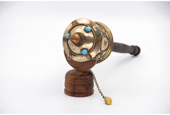 11 Inch Tibetan Mantra Prayer Wheel Handmade in Nepal