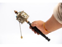 11 Inch Tibetan Mantra Prayer Wheel Handmade in Nepal