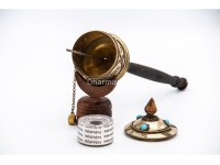 11 Inch Tibetan Mantra Prayer Wheel Handmade in Nepal
