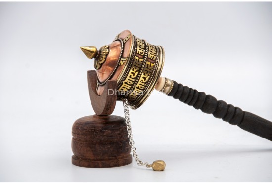 8 Inch Handheld Tibetan Mantra Prayer Wheel