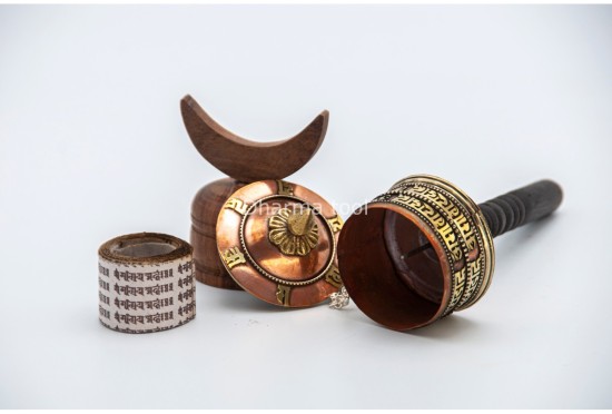 8 Inch Handheld Tibetan Mantra Prayer Wheel