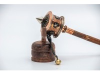 8 Inch Handheld Tibetan Prayer Wheel Handmade in Nepal