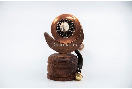8 Inch Handheld Tibetan Prayer Wheel Handmade in Nepal