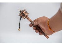 8 Inch Handheld Tibetan Prayer Wheel Handmade in Nepal