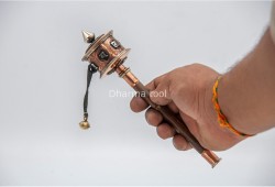 8 Inch Handheld Tibetan Prayer Wheel Handmade in Nepal