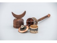 8 Inch Handheld Tibetan Prayer Wheel Handmade in Nepal