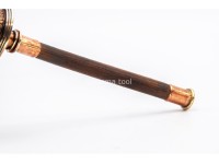 8-Inch Handheld Tibetan Mantra Prayer Wheel – Cane Bamboo Handle