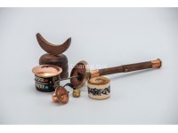 Buddhist Mantra Prayer Wheel – Bamboo Grip