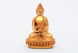 Amitabha Buddha Statue – Gold Gilded & Hand-Carved