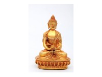Amitabha Buddha Statue – Gold Gilded & Hand-Carved