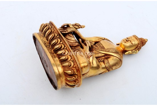 Medicine Buddha Statue – Gold Gilded & Hand-Carved