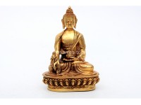 Medicine Buddha Statue – Gold Gilded & Hand-Carved