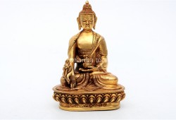 Medicine Buddha Statue – Gold Gilded & Hand-Carved