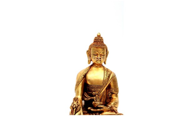 Medicine Buddha Statue – Gold Gilded & Hand-Carved