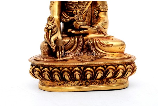 Medicine Buddha Statue – Gold Gilded & Hand-Carved