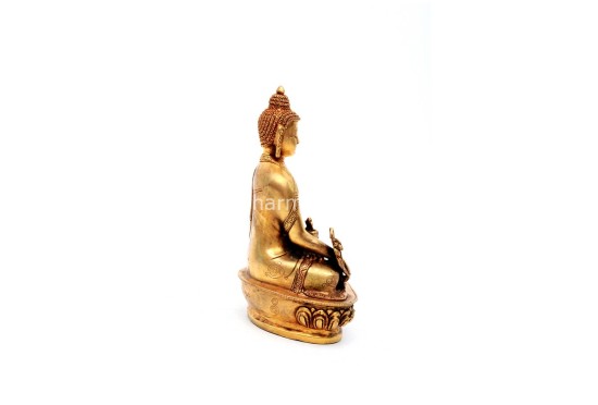 Medicine Buddha Statue – Gold Gilded & Hand-Carved