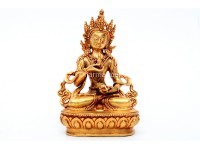 Vajrasattva Statue – Gold Gilded & Hand-Carved
