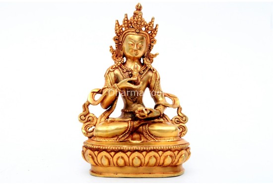 Vajrasattva Statue – Gold Gilded & Hand-Carved
