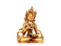 Vajrasattva Statue – Gold Gilded & Hand-Carved