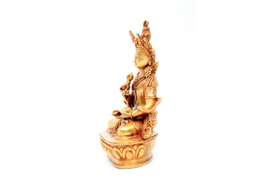 Vajrasattva Statue – Gold Gilded & Hand-Carved