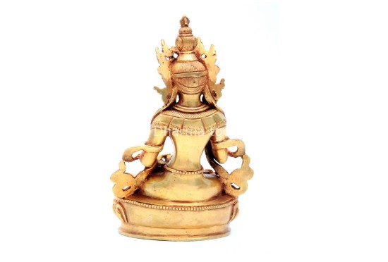 Vajrasattva Statue – Gold Gilded & Hand-Carved
