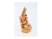 Chenrezig Buddha Statue – Gold Gilded & Hand-Carved