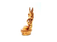 Manjushree Buddha Statue – Partly Gold Gilded & Hand-Carved