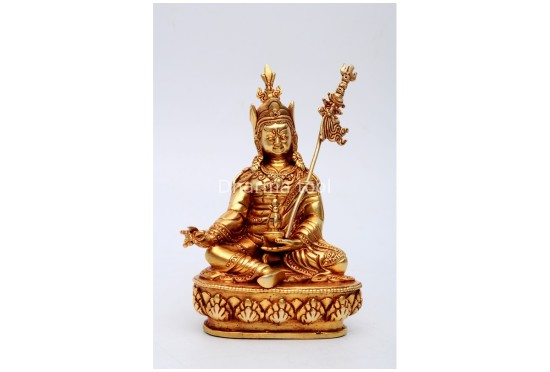 Padmasambhava (Guru Rinpoche) Statue – Gold Gilded & Handcrafted