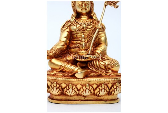 Padmasambhava (Guru Rinpoche) Statue – Gold Gilded & Handcrafted