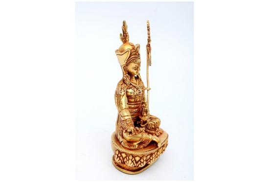 Padmasambhava (Guru Rinpoche) Statue – Gold Gilded & Handcrafted