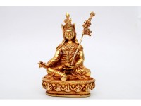 Padmasambhava (Guru Rinpoche) Statue – Gold Gilded & Handcrafted